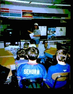 Nancy 
teaching class